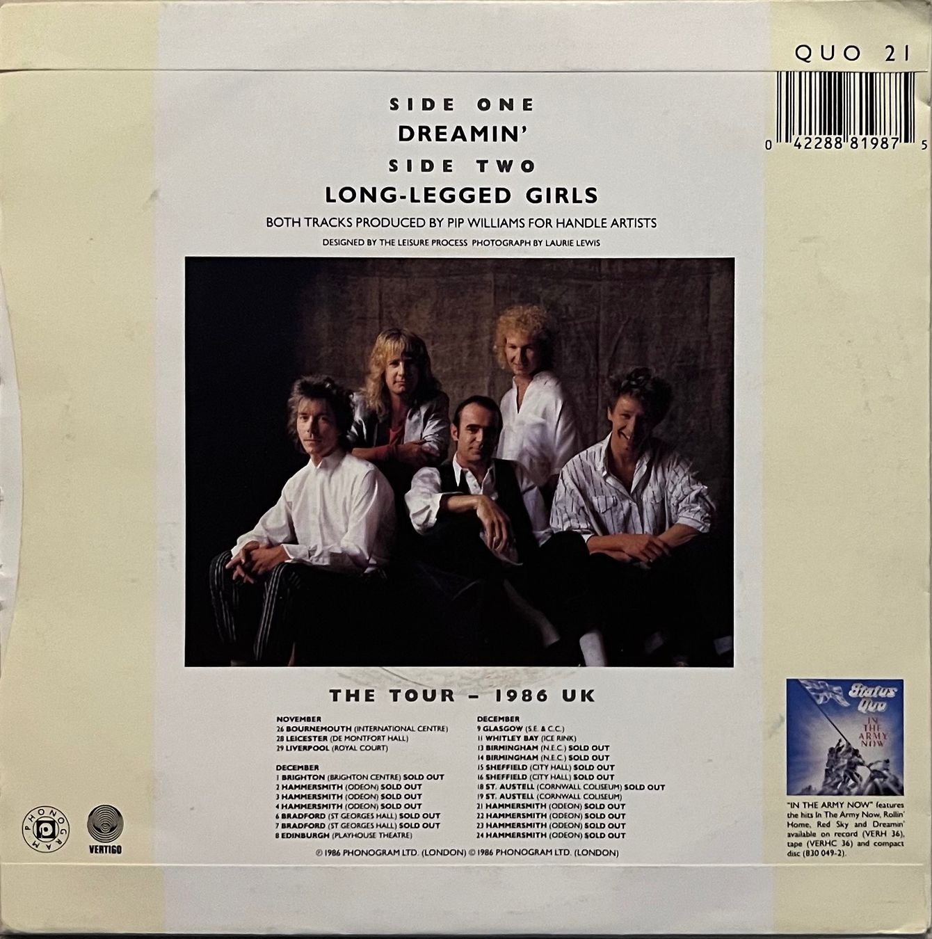 Dischi in vinile: STATUS QUO - DREAMIN' – Usato da Bussigny venduto da vinyl-pas-cher 1
