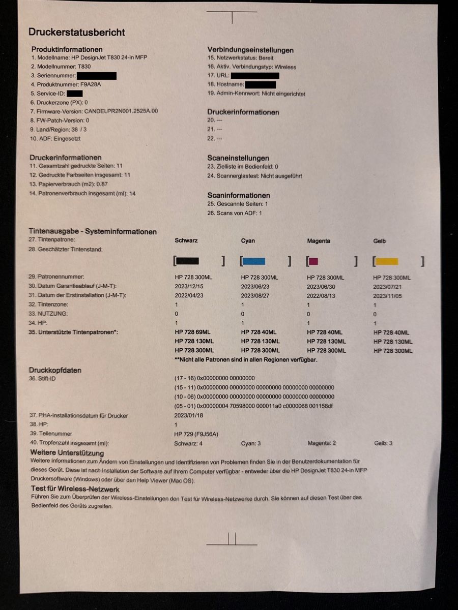 Hewlett Packard Stampanti: HP Designjet T830 Scan Plotter wie neu – Usato da Bern venduto da Xtr3me 4