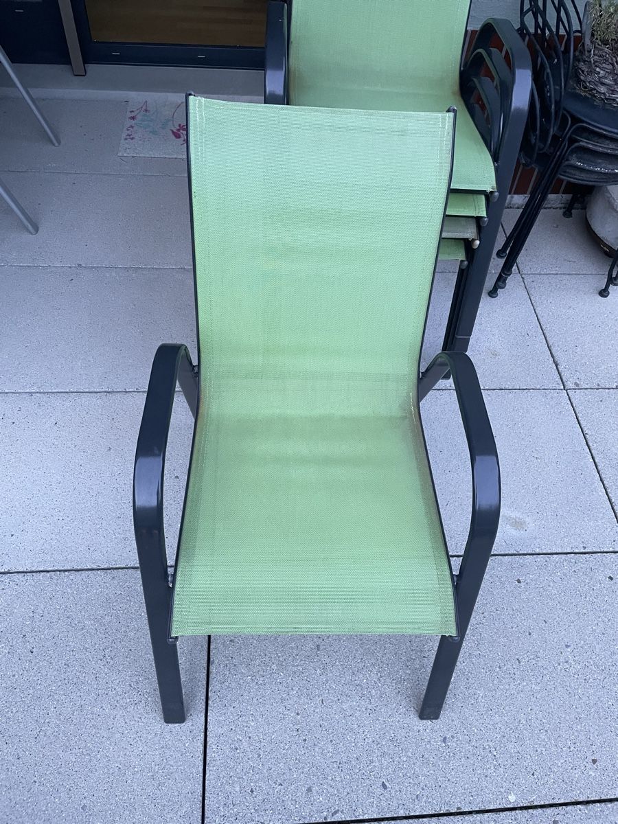 Sedie: Stapelstühle Gartenmöbel Balkonmöbel Textil Sitzfläche hellg – Usato da Wetzikon ZH venduto da jerry018 3
