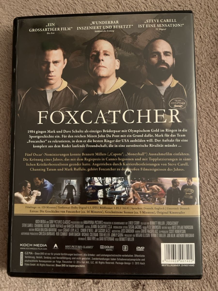 Tutti i DVDs: Foxcatcher DVD Top Zustand – Nuovo (secondo la descrizione) da Oberengstringen venduto da Rogi9698 1