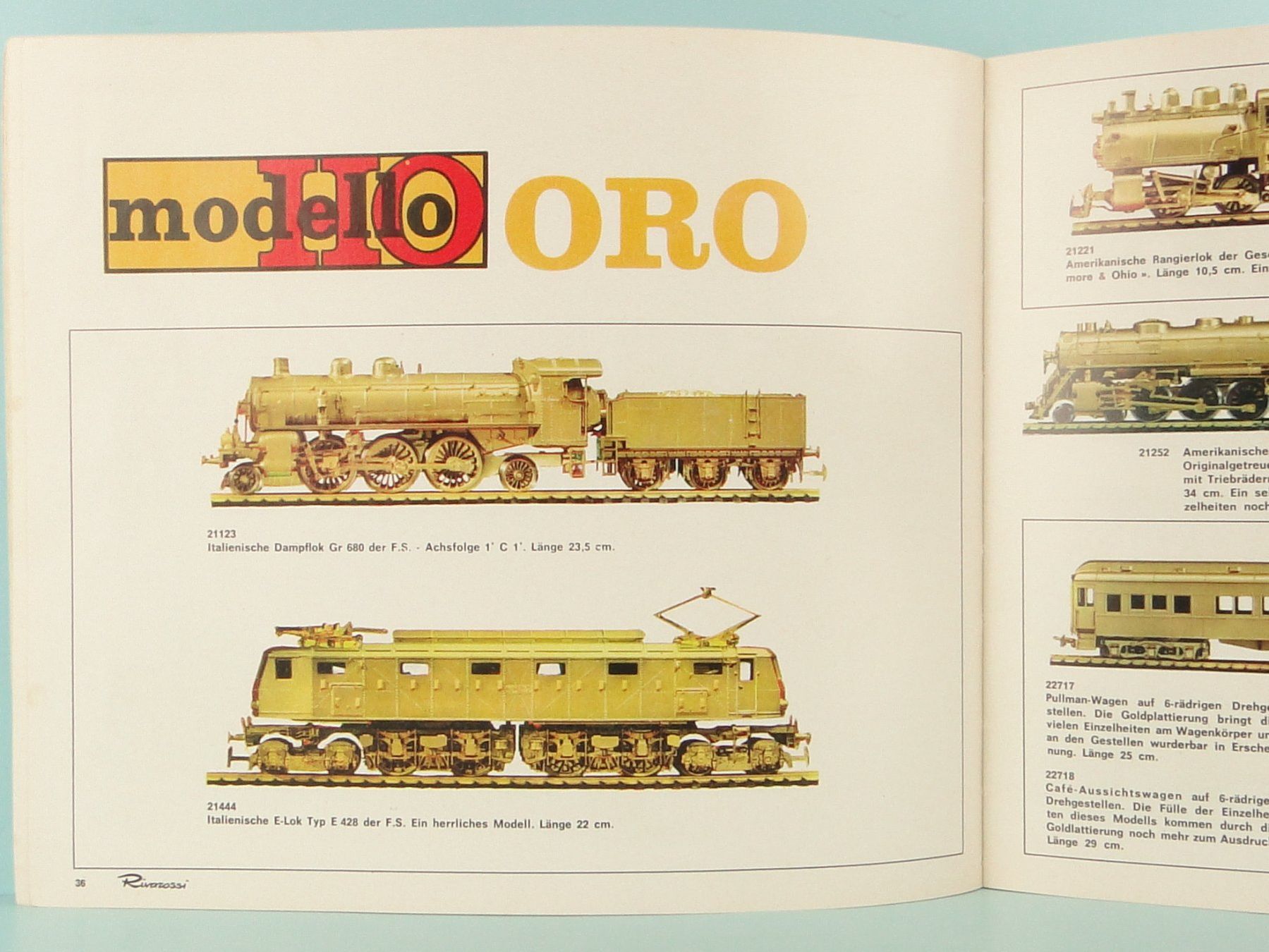Märklin Dokumente: Rivarossi Katalog 1970-71 Deutsch – Gebraucht aus Bülach von cann11 2