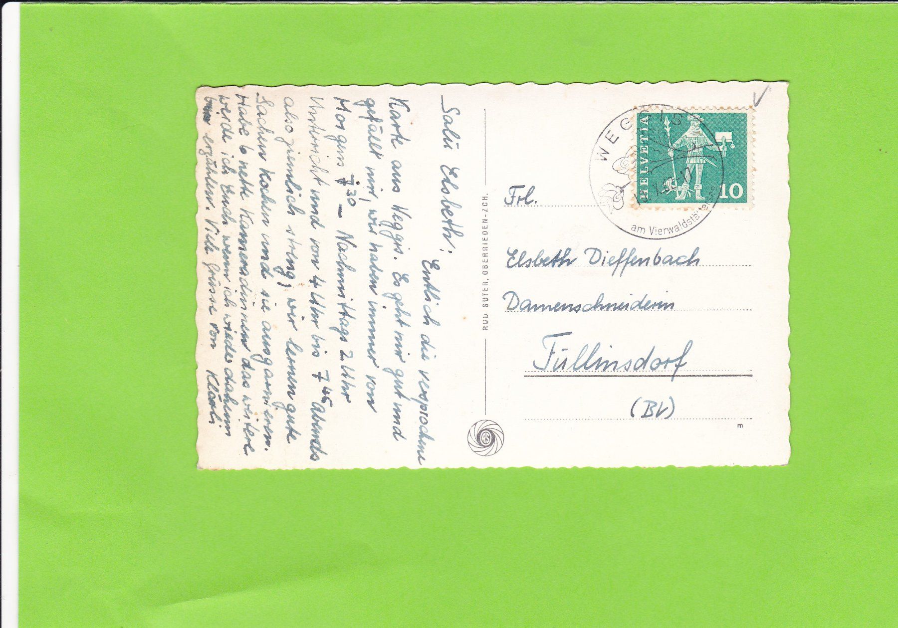 Cartoline postali: Kurort Weggis – Usato da St. Peterzell venduto da neckertal 1