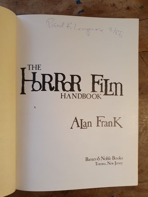 The Horror Film Book - Alan Frank (Gebraucht) in Zürich für CHF 5 – nur ...