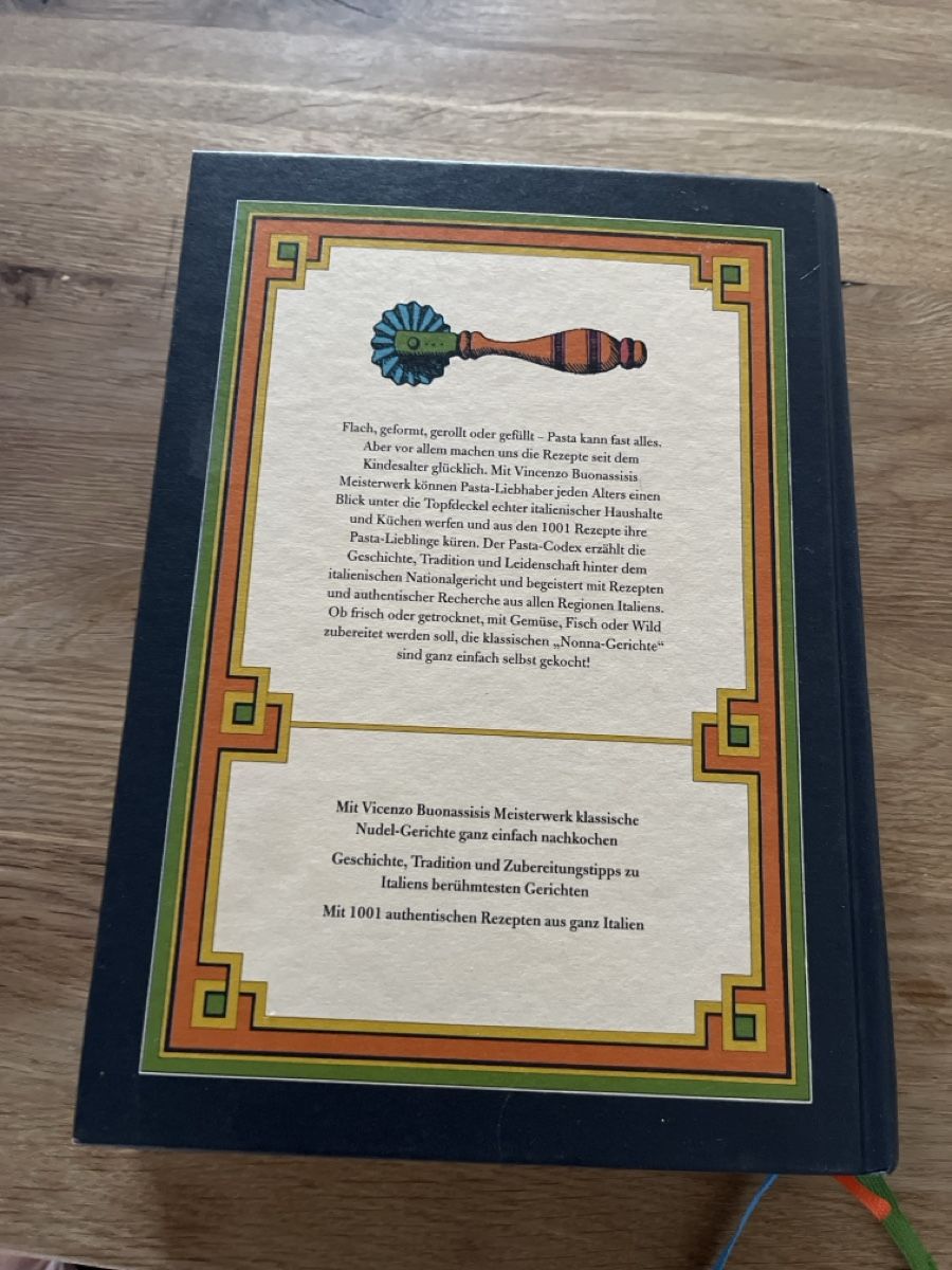 Libri: Pasta Codex Kochbuch 1001 Rezepte – Nuovo (secondo la descrizione) da Zürich venduto da jasiq 3