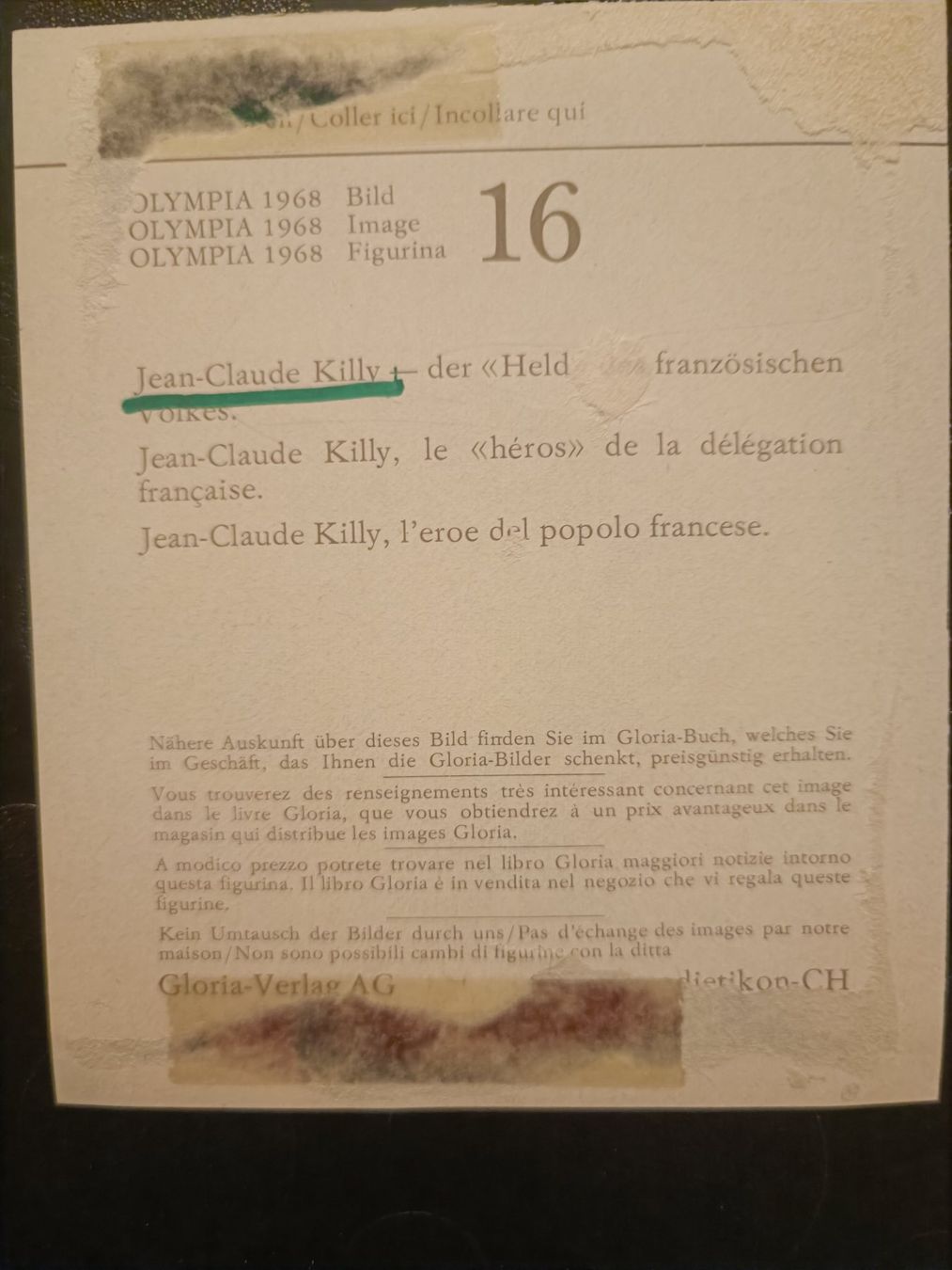 Autografi: Jean-Claude Killy - handsigniert – Usato da Menziken venduto da Artographs 1