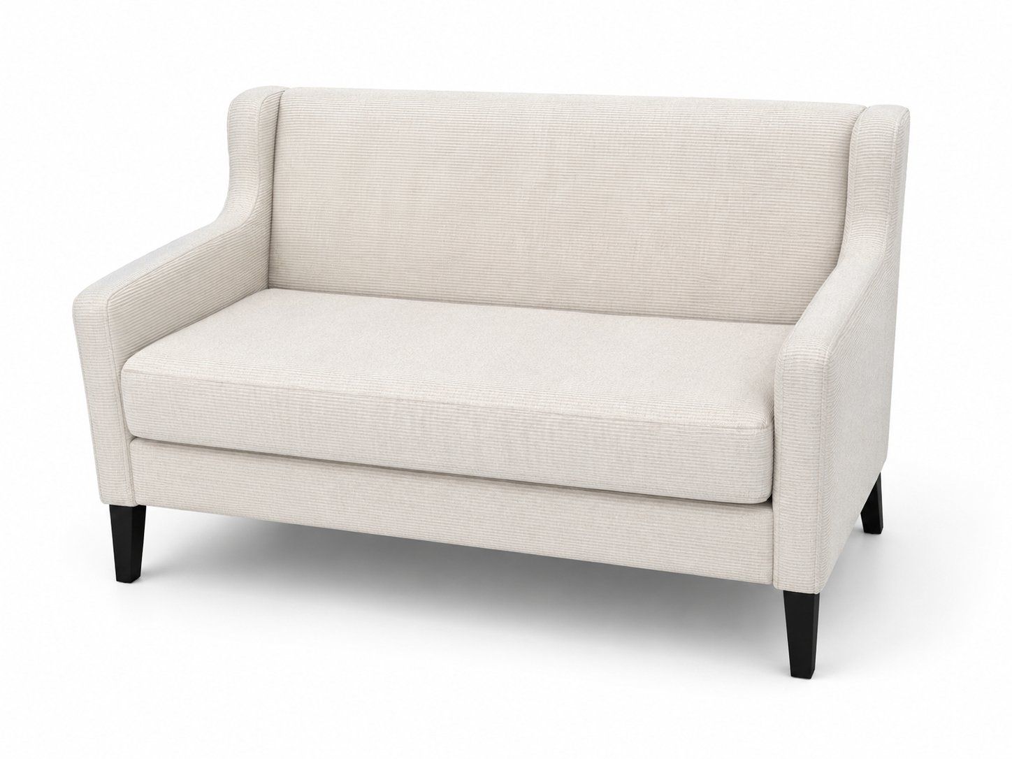 Divani: Kompaktes 2 Sitzer Sofa in Beige mit dunklen Füssen – Usato da Hünenberg venduto da moanab.
