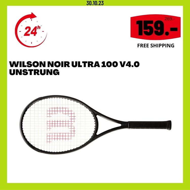 YOYO-TENNIS Wilson Noir Ultra 100 V4.0 Unstrung | Kaufen auf Ricardo