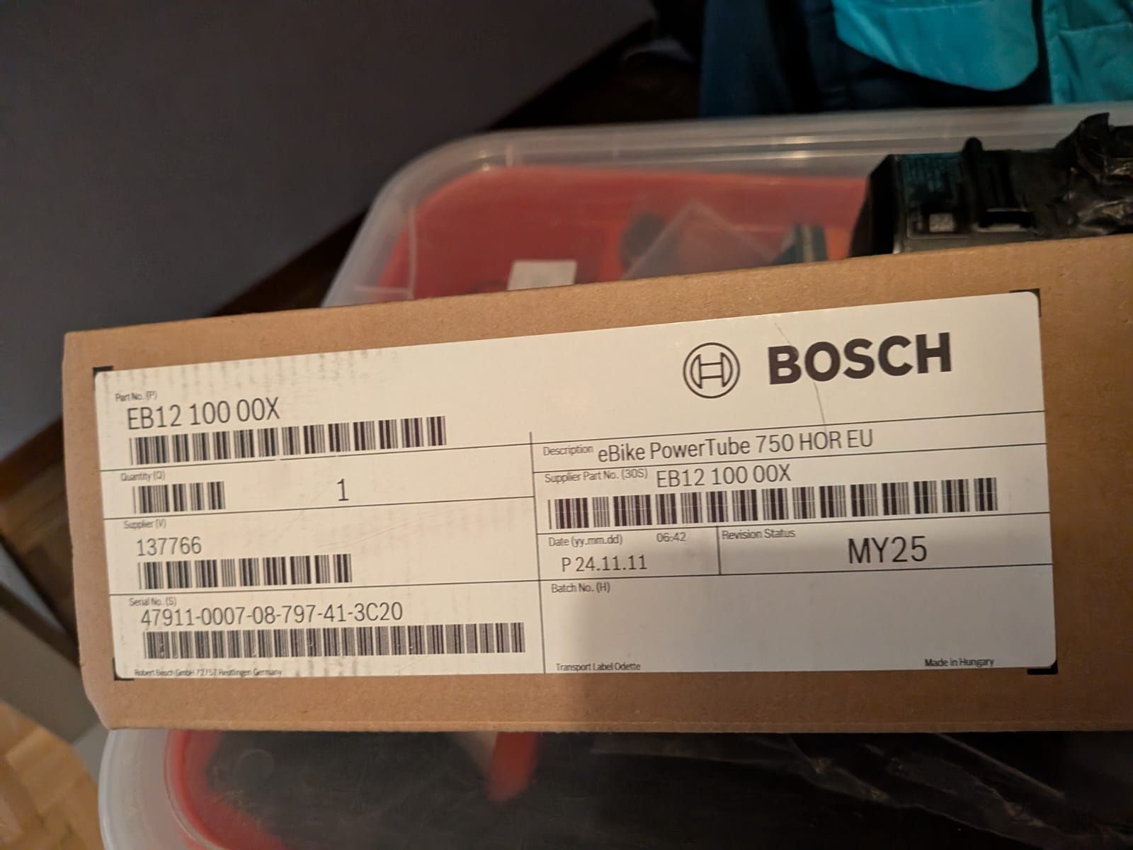 Bosch Batterie: Bosch Batterie 750w – Nuovo e nell'imballaggio originale da Fribourg venduto da cle_c9gk 1