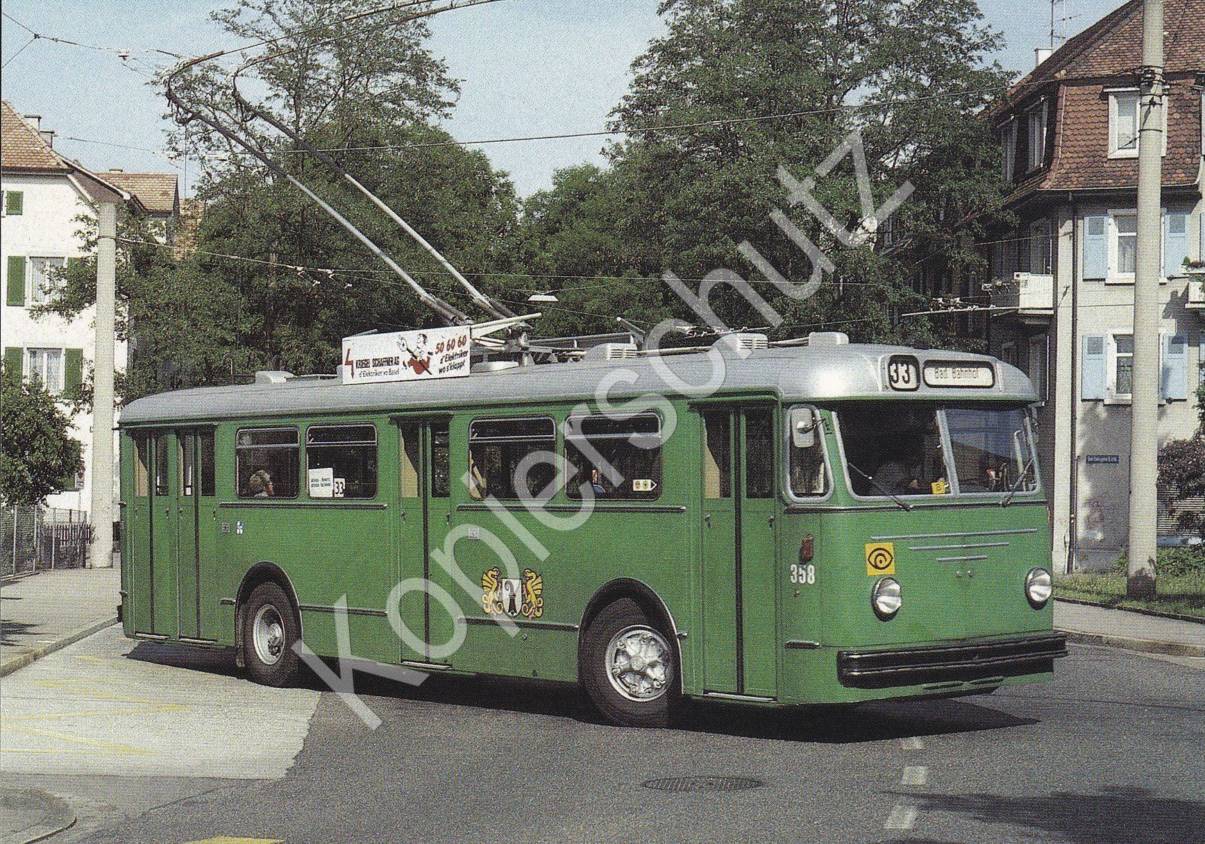 Cartoline postali: Trolleybus / Obus Basel BVB FBW 358 – Nuovo e nell'imballaggio originale da Ettingen venduto da Pantograph163