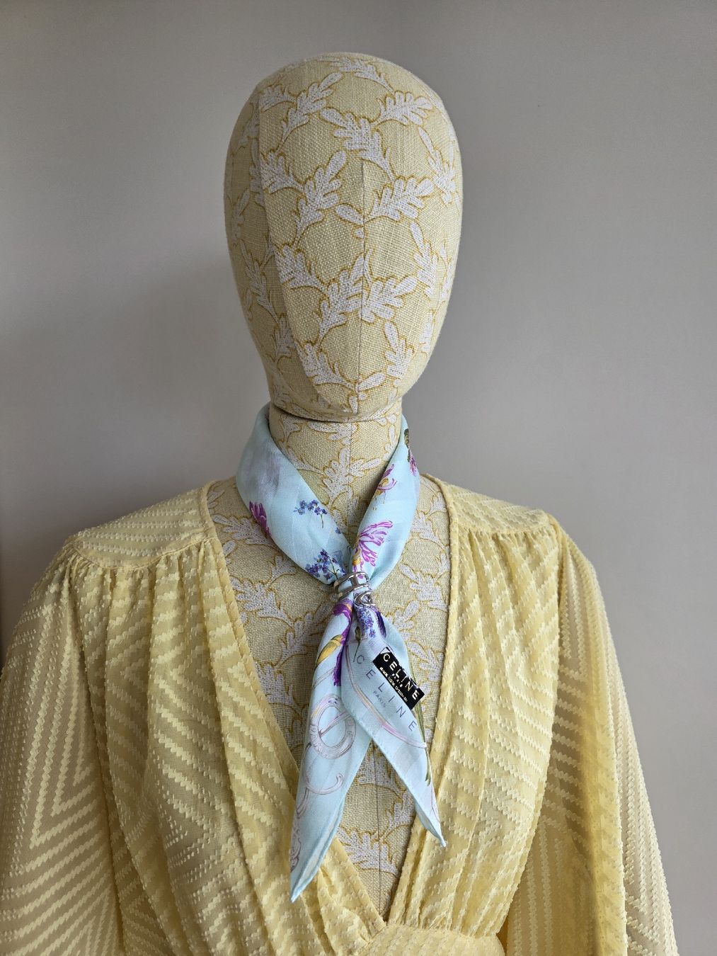 Celine Foulard & Sciarpe: Céline Baumwolltuch 50 × 50 cm – Nuovo e nell'imballaggio originale da Zürich venduto da LIMAR 3