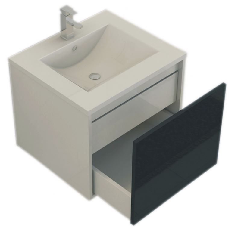 Mobili per bagno: Badmöbelset 'Linz' in schwarz - hoc – Nuovo e nell'imballaggio originale da Herbertingen venduto da jet-line-e-trade 5