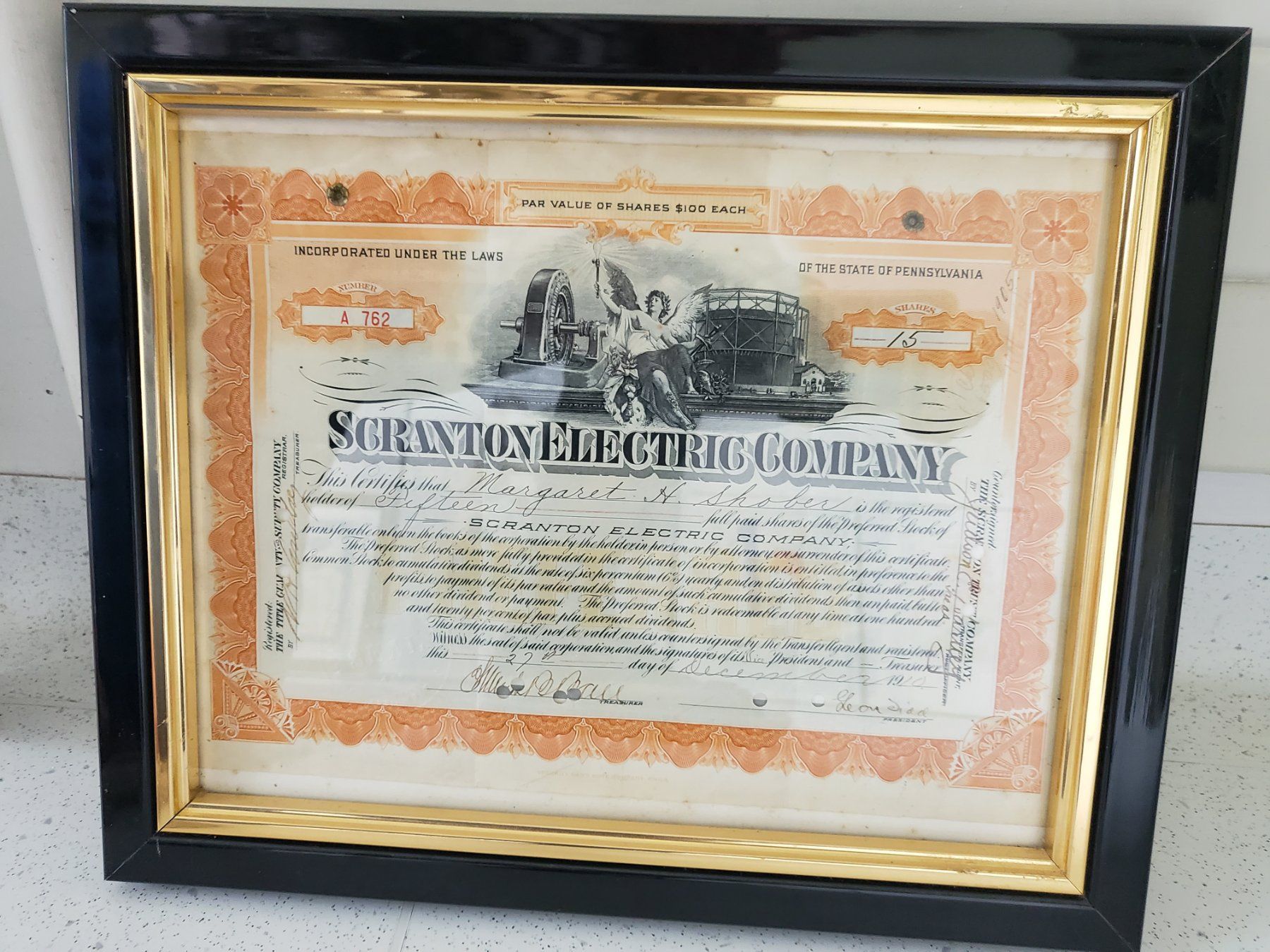 Documenti: sehr alte, US-Aktie, Scranton Electric Comp, 1910 – Usato da Füllinsdorf venduto da havi4