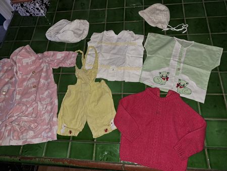 VINTAGE Babykleider Set, Grösse 62/68, 