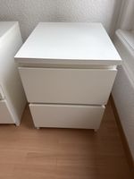 Nachttisch IKEA Malm mit zwei Schubladen weiss gebraucht