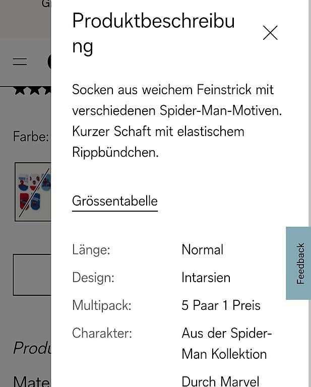 Calze per bambini: Spiderman Socken kurzer Schaft Gr. 31-33 – Usato da Langendorf venduto da RE17 1