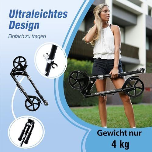 Kickboard: Kinder Erwachsene Klappbarer Cityroller – Neu und originalverpackt aus Hundwil von Mr.Wong 3