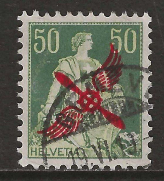 Tutti i francobolli: 1919 : Flugpost Nr. F2 : KP 200.-- – Usato da Gümligen venduto da Geniusbuy