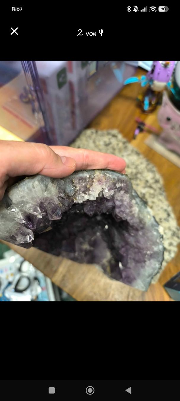 Pietre preziose: Amethyst Druse auf Marmorstein – Usato da Rickenbach Sulz venduto da jadeprinzessin89 1