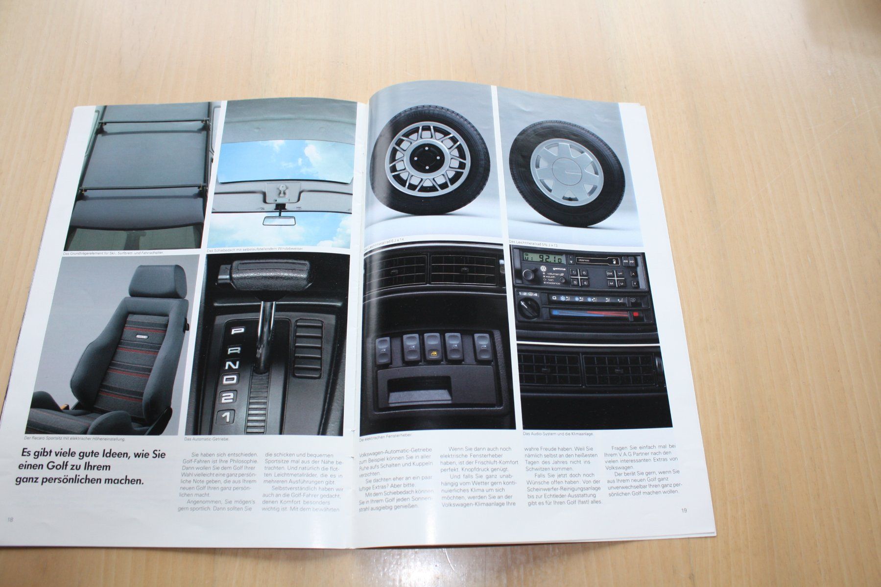 VW Dokumente: VW Golf II - Original Prospekt 7/1986 – Gebraucht aus Wikon von erwin400 7