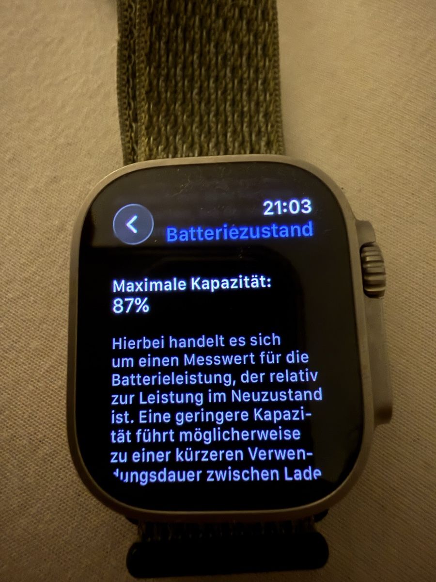 Apple Smartwatch: Apple Watch Ultra  Grösse 49mm – Gebraucht aus Thürnen von opticalhd5 1
