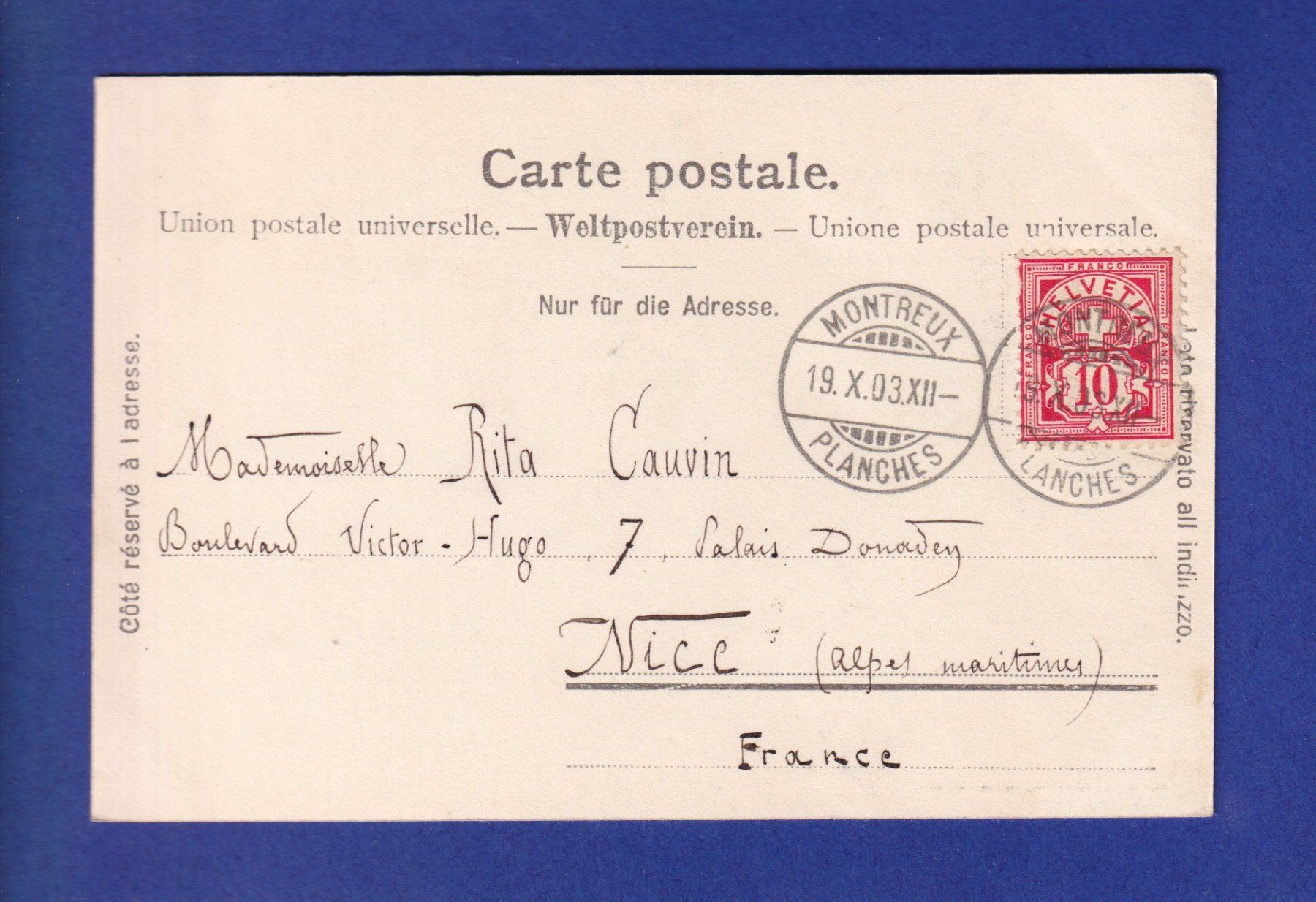 Cartoline postali: OISEAU - Mouette – Usato da Pully venduto da nicecards-shop 1