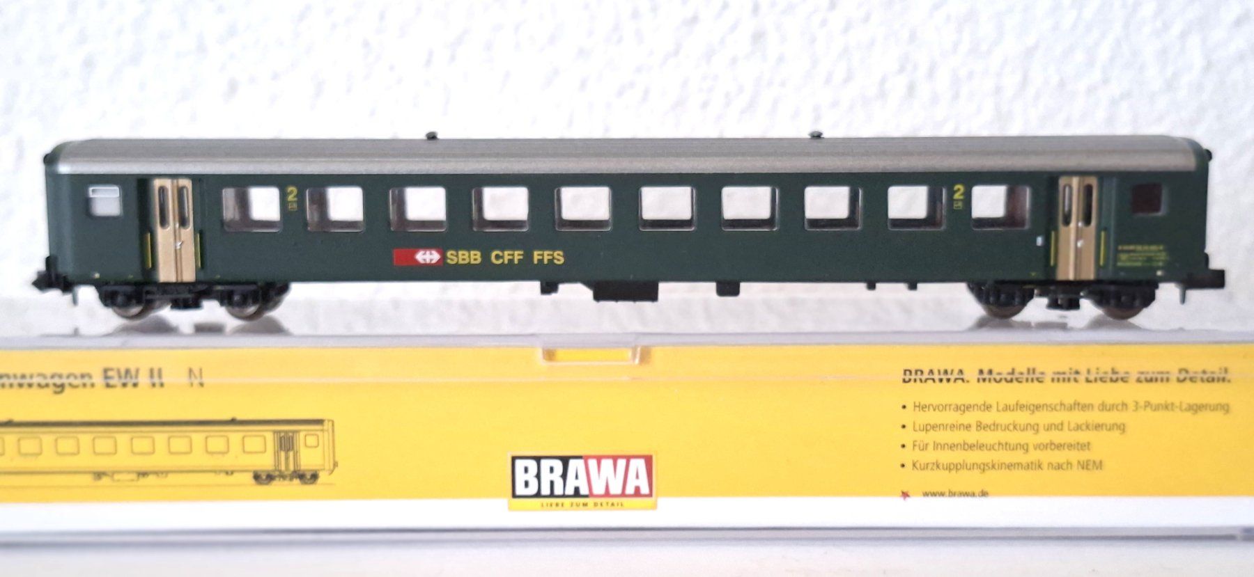 Brawa Modellini di ferrovie: Brawa SBB EW II B  65225 – Usato da Biberist venduto da Ntrains 1