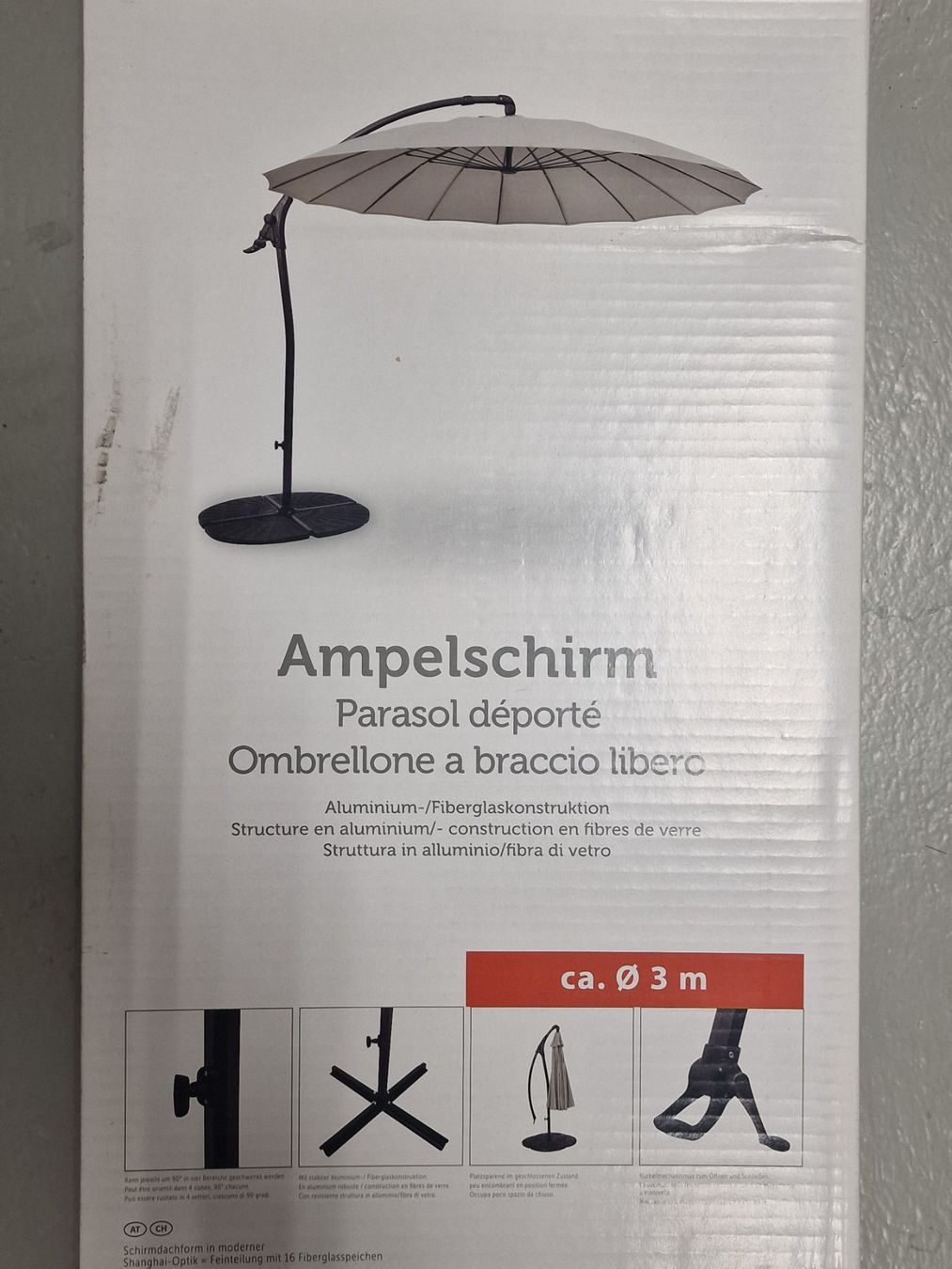 Ombrelloni: Sonnenschirm Ampelschirm – Usato da Berikon venduto da Bifi7 1