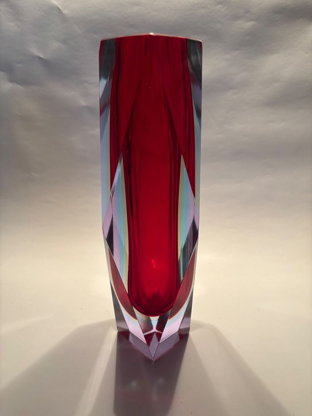 Murano Vasi & Recipienti: Murano Blockvase Seguso – Usato da rotkreuz venduto da baudisch 1