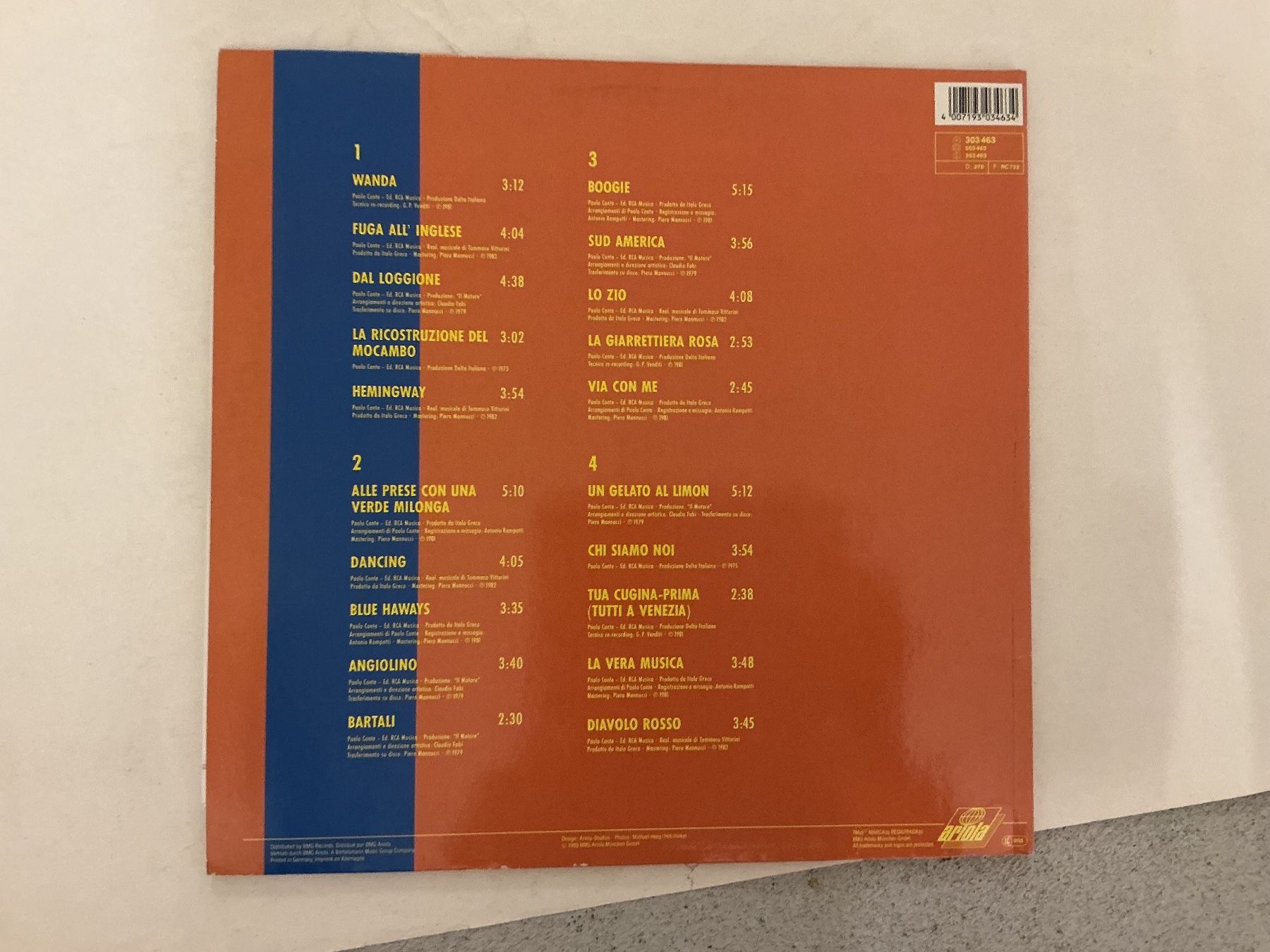 Schallplatten: Paolo Conte 2-LP - I Primi Tempi – Gebraucht aus Winterthur von Tumko-Vinyl 1