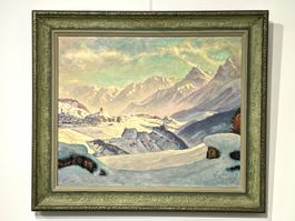 Nussio Ardez Scuol Ftan Sent Guarda Engadin Gemälde Öl
