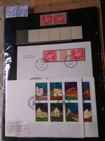 CH/FL Bauten + Cept 1960-83, 12 Br., 7 K., Kontrollnummer