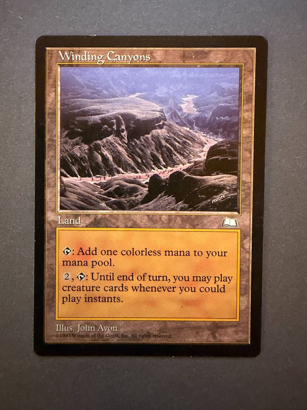 Magic The Gathering Carte collezionabili: Winding Canyons // Schlängelnde Canyons Weatherlight / Magic – Usato da Binz venduto da Tempelritter