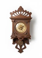DEFEKT Orologio a pendolo antico da parete in legno