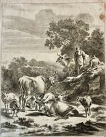 💚 Nicolaes Pietersz. Berchem (1620–1683 ) 💚 Hirtin mit...
