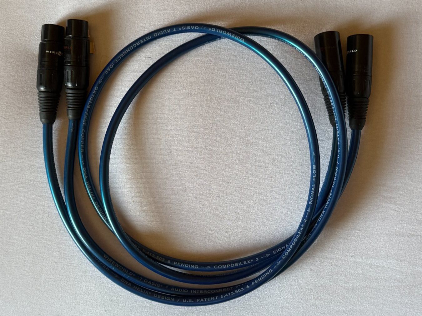 WireWorld Cavi: Câble interconnect WireWorld Oasis 7 XLR-XLR – Usato da Cudrefin venduto da HIFIFAN
