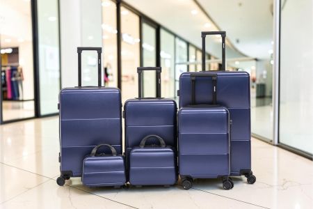 6er gateBAG Koffer Reisegepäck POLYCARBONAT BLAU NEU