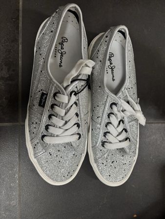 Pepe Jeans Baskets scintillantes, taille 39, neuves avec éti