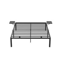 Doppelbettgestell Metall 160 x 200cm mit Aufbewahrungsregale