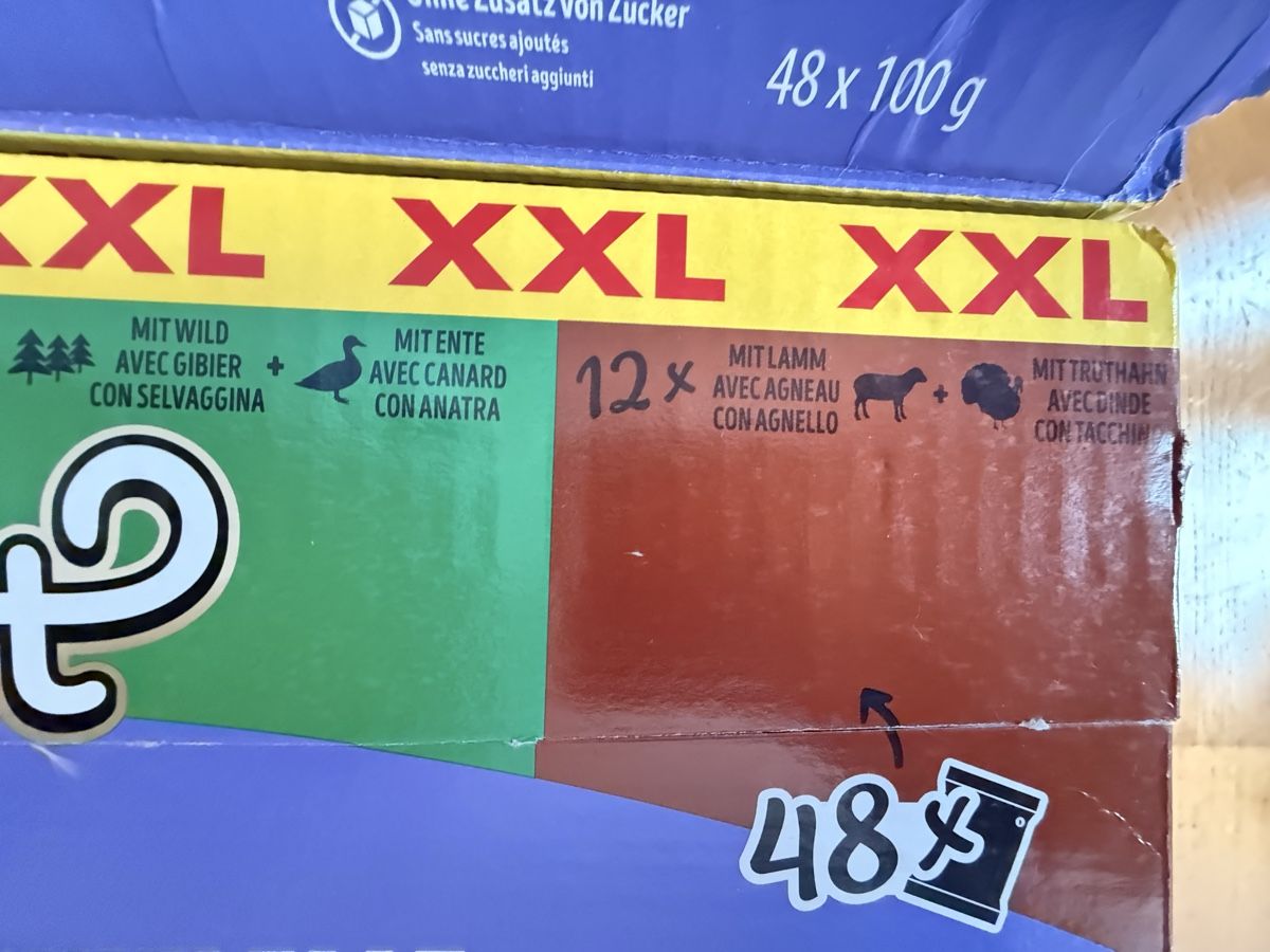Mangimi: Katzenfutter nass Cachet Beutel-Variationen XXL 94x100g – Nuovo e nell'imballaggio originale da Sursee venduto da Betlaze 4