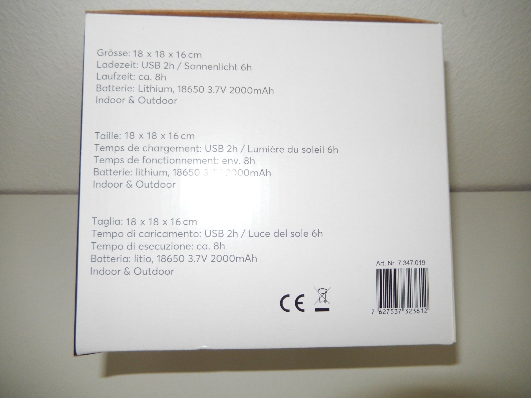 Livique Lanterne: USB / Solar Laterne – Nuovo e nell'imballaggio originale da Horw venduto da Gigantli 4