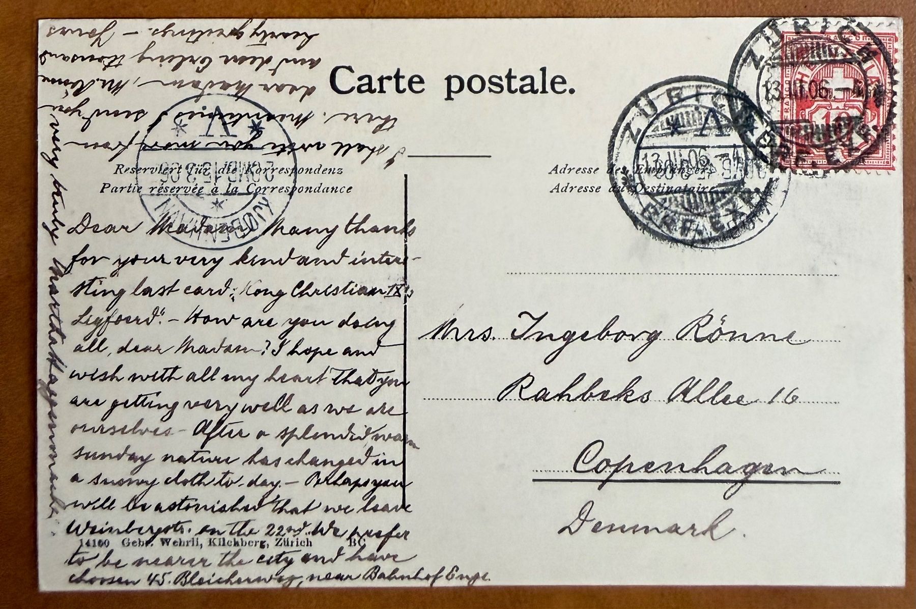 Cartes postales: Zürich - Winter 1906 – D'occasion à Lutry par Ediego 1