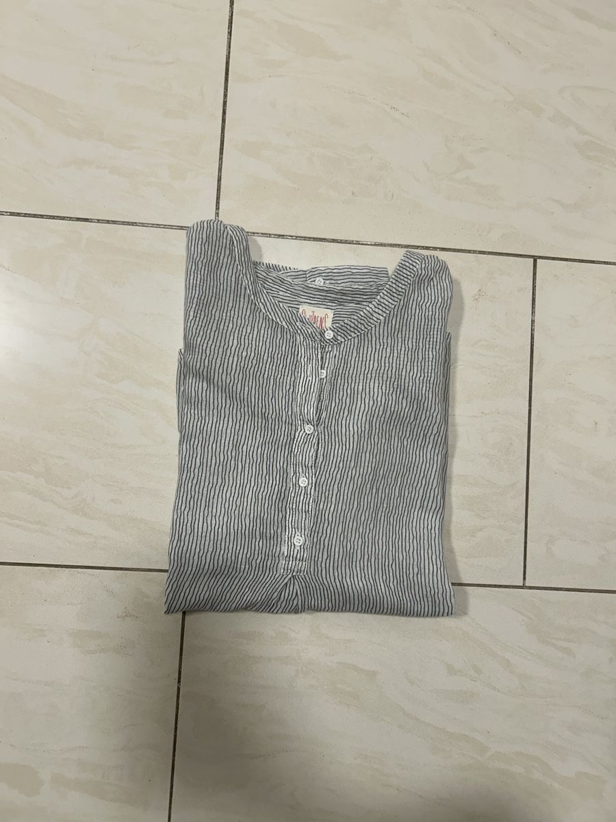 Camicette, T-shirt & Top: Baumwoll-Bluse gestreift – Usato da Zürich venduto da sop_82jx 5