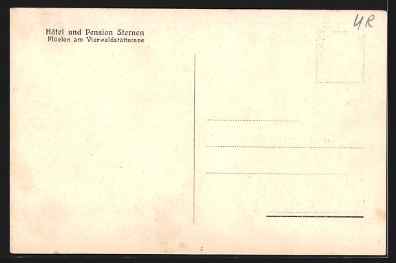Cartoline postali: Flüelen a. Vierwaldstättersee, Hotel u – Usato da Berlin venduto da bartko-reher 1