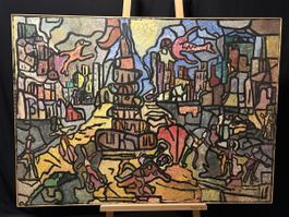 🎨 Grossformat Gemälde Miguel Molina 1996 – 100×140 cm