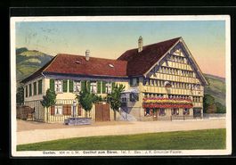 AK Gonten, Gasthof zum Bären, 1927