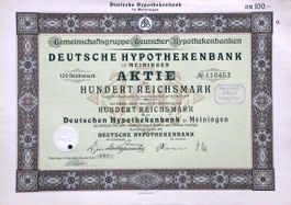 Deutsche Hypothekenbank in Meiningen - 1925
