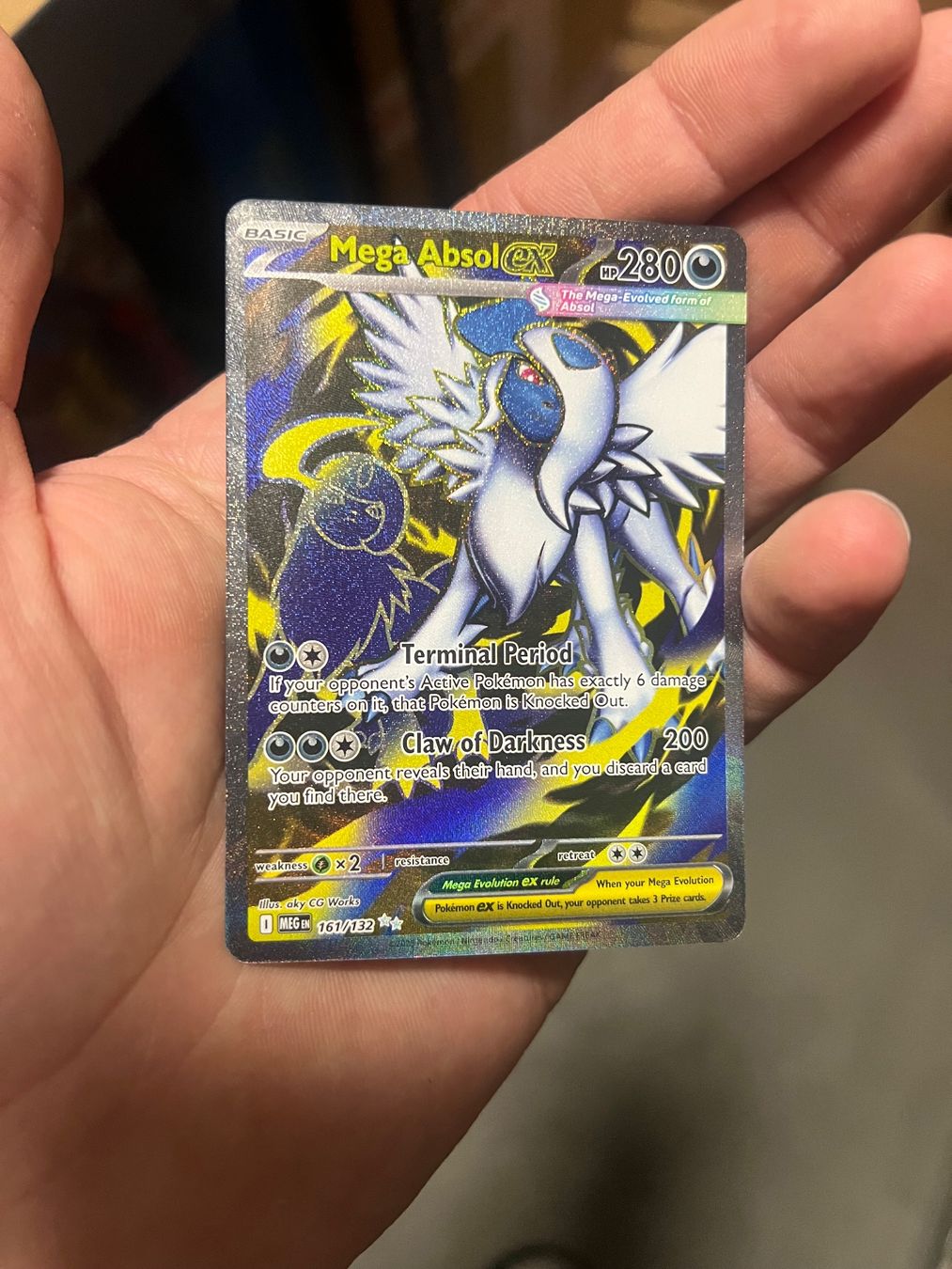 Pokémon Sammelbilder & Trading cards: Mega Absol EX Full Art (EN) Mega Evolution - MEG 161/132 – Neu (gemäss Beschreibung) aus Appenzell von RMBricks 1