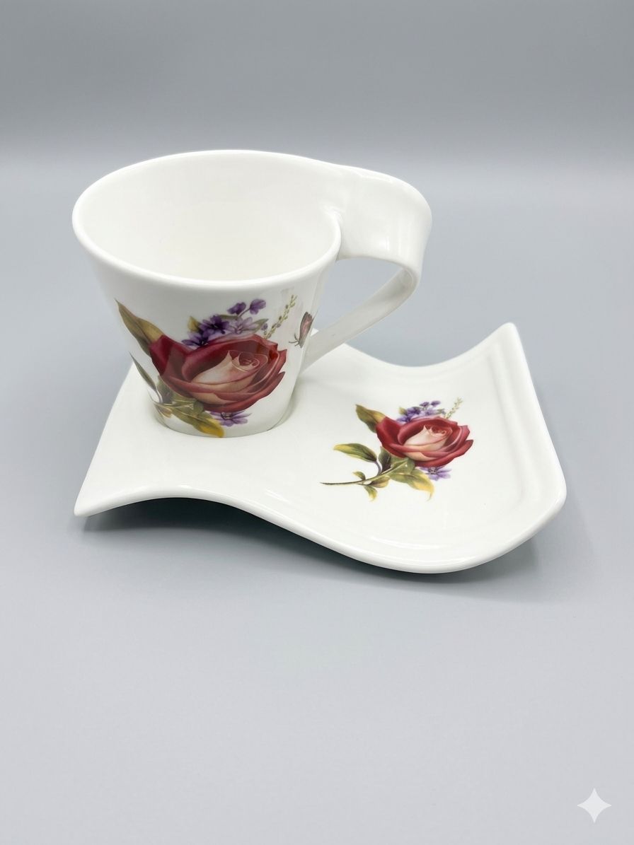 Tazze: Porcelain Cup  Set, Floral – Usato da Zollikofen venduto da Tamyru77