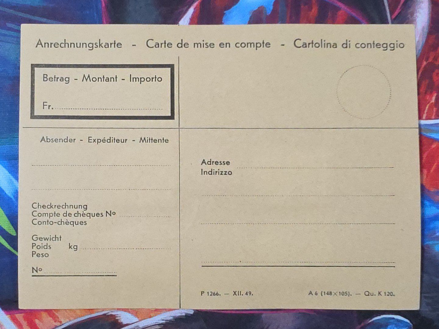 Alle Briefmarken: CL33 Document + Timbre Suisse 1954 – Gebraucht aus Cousset von Patrick_Collections 1