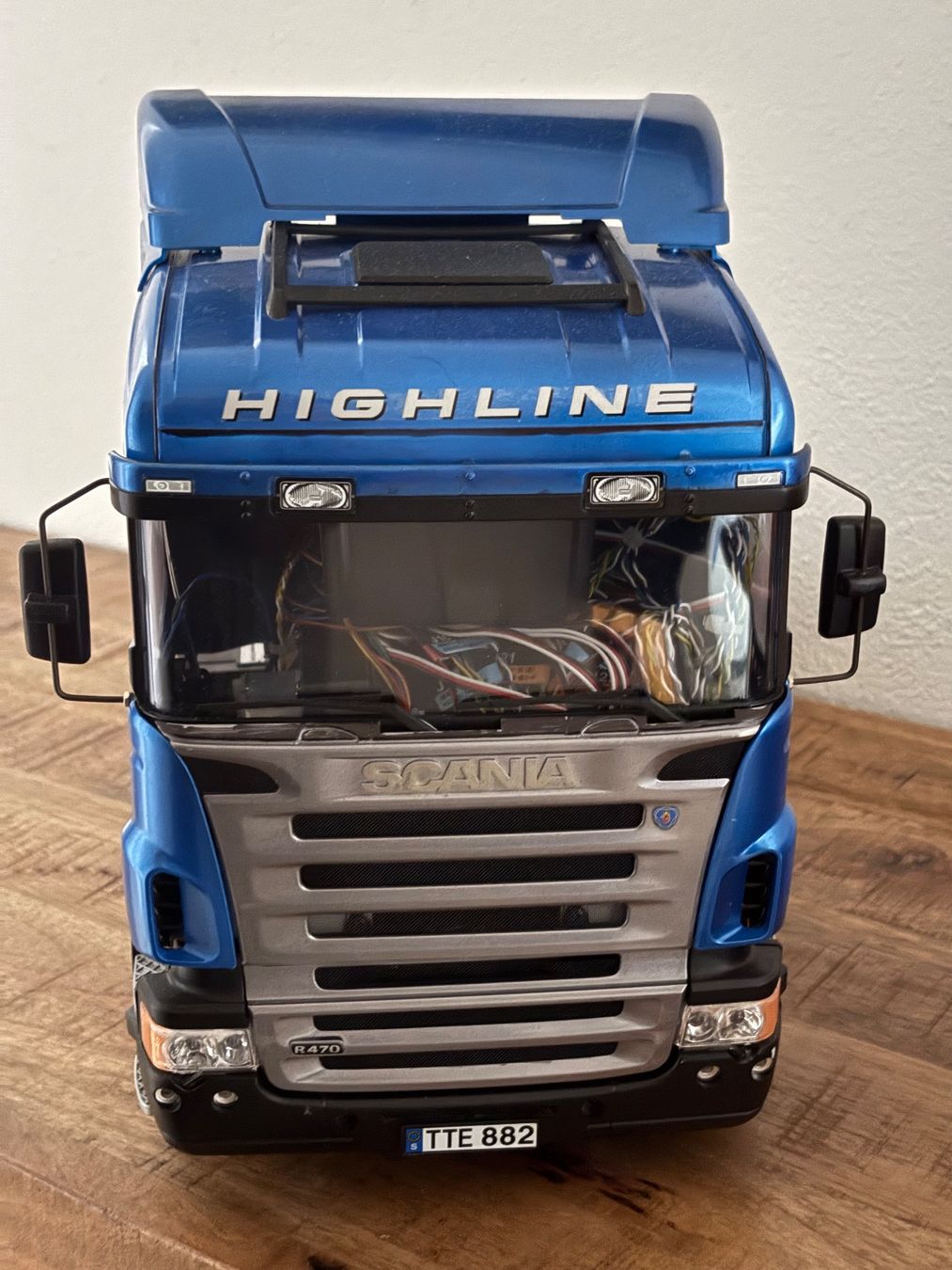 Tamiya Modellismo RC: Tamiya Scania R470 1/14 avec télécommande RC – Usato da Chêne-Bourg venduto da pr220